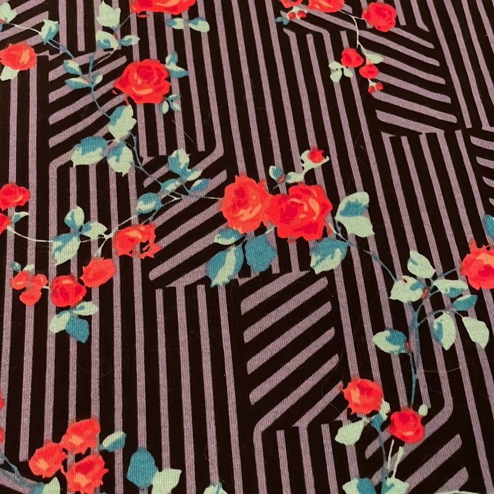 LuLaRoe Floral and Striped Gigi Shirt - Picture 2 of 5